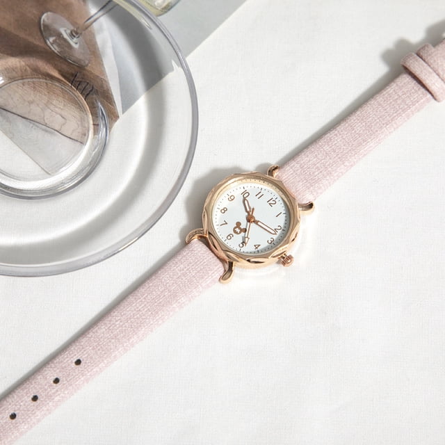 Lindo reloj de dibujos animados para estudiantes y niños, reloj de cuarzo con temperamento para mujer