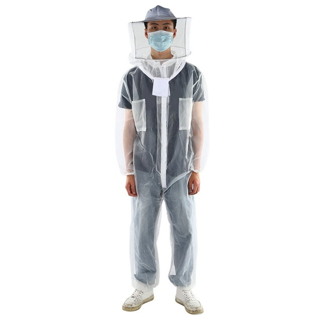 Beekeeping Suit, Fine Workmanship Beekeeping Jacket, High-definition Veil Ultra-thin For Beginner Backyard Commercial Beekeepers Adult Bee Keeper XL