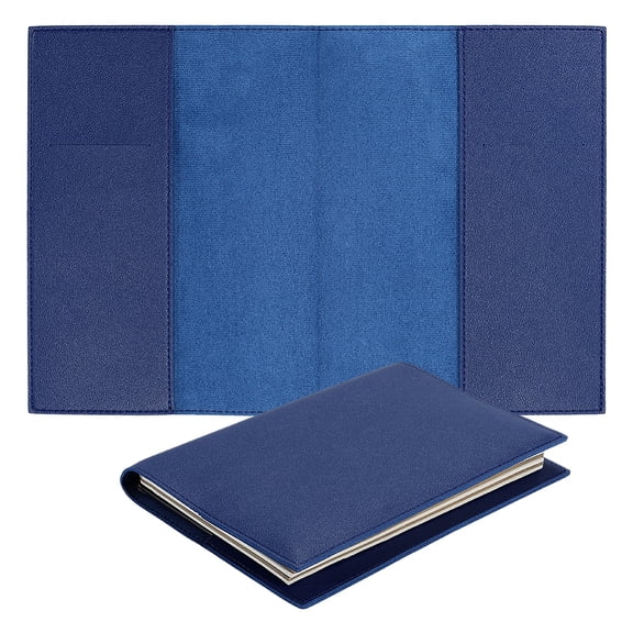 PU Leather Book Cover Rectangle Book Wrap Marine Blue 337x230x3.5mm