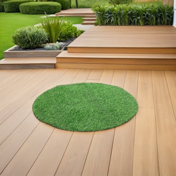 SOPOTUTU Realistic Faux Grass Tablecloth Mat Green Artificial Turf for Dining and Picnic Areas