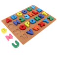 thumbnail image 2 of Baohd Wooden Jigsaw Puzzle Board Kids/Baby Cognitive Toy Capital Letters, 2 of 9