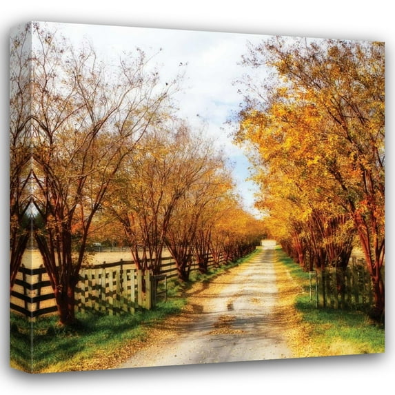 Alan Hausenflock 36x36 Gallery Wrapped Canvas Wall Art Titled - Glen Allen Farm Square IV