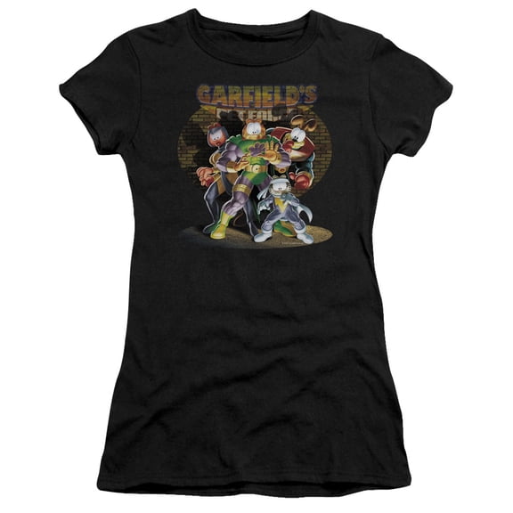 Garfield Spotlight S/S Junior Women's T-Shirt Sheer Black