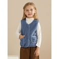 thumbnail image 3 of Ingzy Baby Girls Boys Fleece Vest Toddler Lightweight Fall Winter Warm Sleeveless Outerwear Jacket with Pockets, 3 of 8