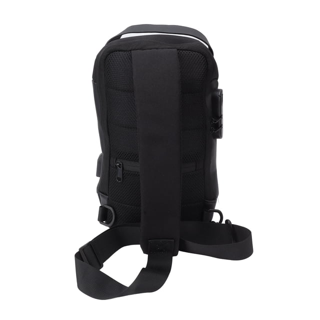 Backpack Shoulder Backpack Breathable Large Capacity Lockable Zipper Oxford Cloth Portable Sling Bag for Women Men