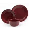 thumbnail image 6 of The Pioneer Woman Lace 12-Piece Dinnerware Set, Plum, 6 of 6