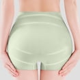 thumbnail image 5 of Scyoekwg Women's Boyshort Underwear Stretch Solid Color Safety Panties Breathable Mid‑Waist Ladies Briefs For Daily Wear (Green,XL), 5 of 8