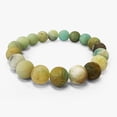 thumbnail image 2 of Natural Matte Amazonite 10mm Round Shape Smooth Cut Beads Stretchable Bracelet for Men & Women., 2 of 4