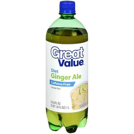 Great Value: Diet Ginger Ale, 33.8 Oz