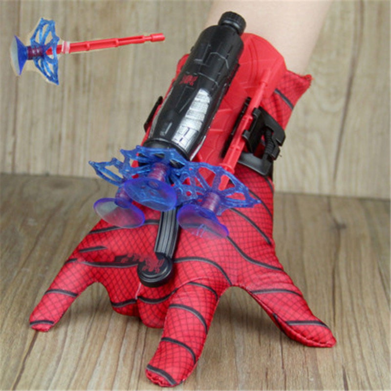 Spider-man Batman Superhero Launchers Gloves Sets Cosplay Weapon Kids Toys Gift 