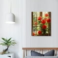 thumbnail image 4 of JRXY  Rustic Farmhouse Wall Decor Rose Flower Painting on Canvas Vintage Country Style Floral Artwork Farm Barn Decoration  16x20 in, 4 of 5