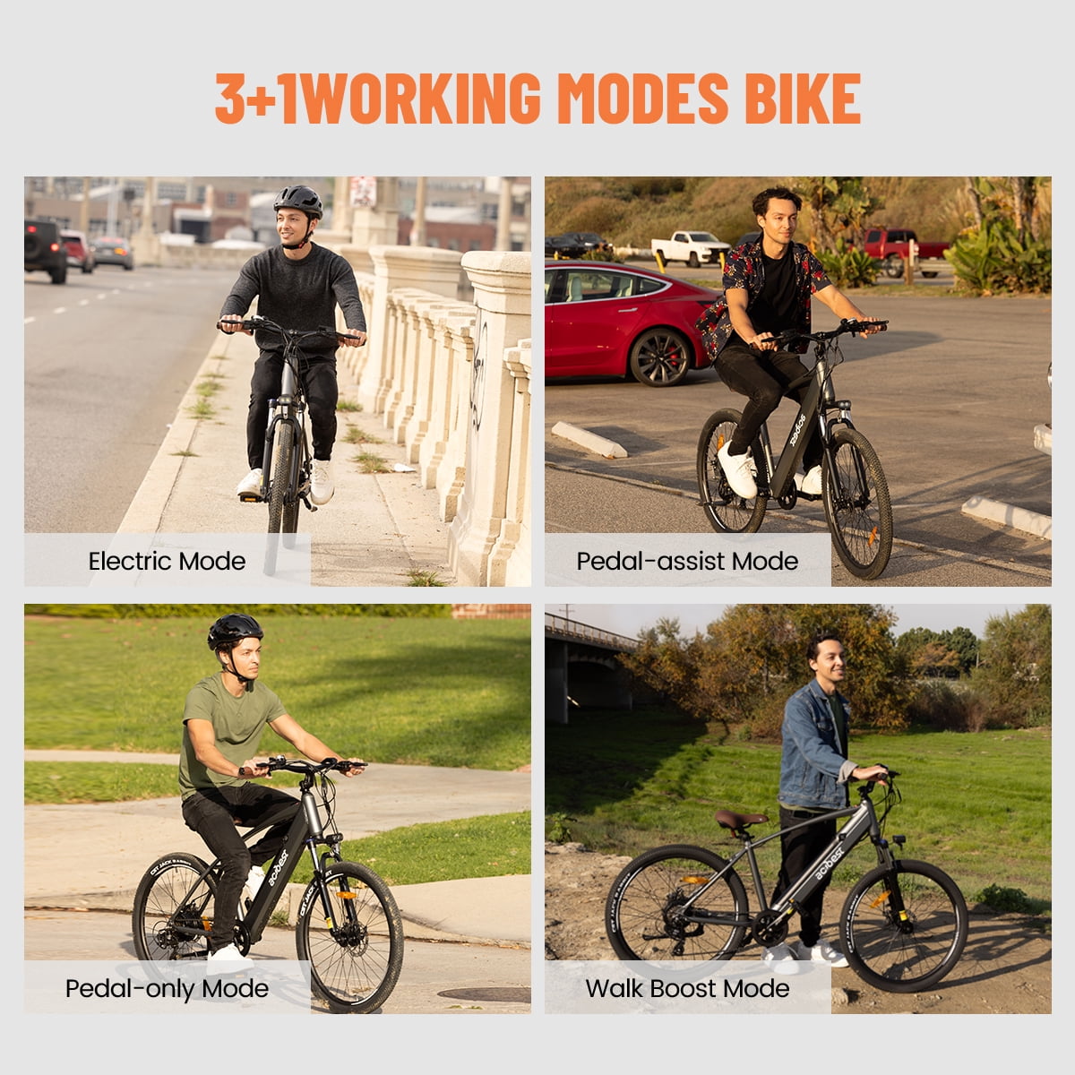 Actbest Core Electric Bike for Adults, 27.5" Step Thru Electric Bicycle, Peak 750W Brushless Motor, 48V Removable Battery, up to 20MPH Cruiser Ebike with 7-Speed (White)