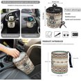 thumbnail image 4 of Jeiento Wolf Front Seat Covers Full Set with Steering Wheel Cover Safe Belt Pads Armrest Pad Coasters Garbage Can Rear View Mirror Cover Keychain Air Vent Storage Holder12 PCS Aztec Dream Catcher, 4 of 6