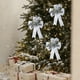 thumbnail image 5 of Fabric bow Christmas pendant glutinous powder multi layer Christmas tree ornaments decoration high end scene layout props,Christmas tree decorations,glutinous powder ornaments,glittering snowflake, 5 of 9