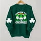 thumbnail image 1 of Herrnalise - Sudadera con estampado de trébol del Día de San Patricio para mujer, sudadera con trébol irlandés, suéter holgado de manga larga, prepárate para la grandeza por menos, 1 of 4