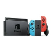 Nintendo Switch Console, Neon Blue & Neon Red with Mario Tennis Aces & 1-2-Switch