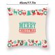 thumbnail image 4 of Wosthever Funda de almohada de 2 piezas con estampado de elementos navideños, decoración de funda de almohada de poliéster lavable para sofá, funda de Kits de decoración para fiestas B-06718, 4 of 6