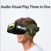 GJX VR Headset,Immersive VR Gaming with 360° Eye Protection,Built-In Headphones VR Accessories,White