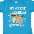 thumbnail image 4 of Inktastic My Great Grandpa Loves Me with Sloth and Hearts Boys or Girls Baby Bodysuit, 4 of 5