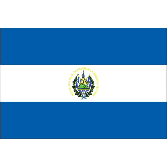 Y H M National Flag El Salvador Flag 3 x 5 feet Bunting For Marine Industrial Use