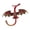 M, variant on Winged Dragon Brooch Retro Colorful Dragon Brooch Pin Decorative Alloy Lapel Pin Clothes Accessory for Backpack Hats Jackets Decoration