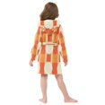 thumbnail image 7 of FORMRS Niños Bathrobe Unisex Hooded Robe Soft Plush Pajamas Sleepwear, Size 10-12T, Beige Geometric Circles, 7 of 7