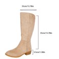 thumbnail image 2 of SACFOF Women's Knee High Boots Square Toe Chunky Block Heel Long Boots for Women Comfortable Low Heel Womens Boots, 2 of 6