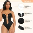 thumbnail image 3 of Lilvigor Shapewear for Women Plus Size Backless Built-in Bra Body Shaper Seamless Faja with Open Crotch, 3 of 6