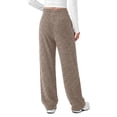 thumbnail image 4 of Fantaslook Fall Wide Leg Pants for Women Dressy Casual Lounge Pants Stretchy Elastic Drawstring Trousers with Pockets, 4 of 8
