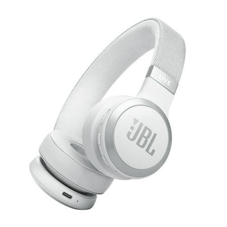JBL Live 670NC - Wireless On-Ear Headphones with True Adaptive Noise Cancelling - White