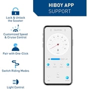 Hiboy S2 Electric Scooter with Scooter bag, 350W Motor, Up to 17 Miles Range, 19 MPH Max Speed, 8.5 Solid Tires, Foldable Commuter Scooter with App Control