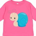thumbnail image 4 of Inktastic Adorable Blue Snail Boys or Girls Long Sleeve Toddler T-Shirt, 4 of 5