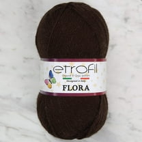 Etrofil Flora Knitting Yarn, Brown -77044
