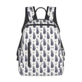 thumbnail image 3 of Balery Blue Leaves Lightweight Backpack for Men and Women - Durable and Water-Resistant, Ideal for School, Work, Travel, and Everyday Use, 3 of 9