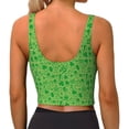 thumbnail image 2 of Yiaed St Patrick's Day Print Ladies Waistcoat Women Sports Vest Vest Sports Women Sports Top Yoga Vest for women-Small, 2 of 8