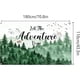 thumbnail image 4 of Let The Adventure Begin - Fondo de fotografía de viaje con mapa del mundo de 70,8 x 43,3 pulgadas, con texto "Aventura te espera, buen viaje" para baby shower, cumpleaños, fiesta de graduación, 4 of 5