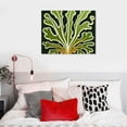 thumbnail image 5 of Orinice  Green Plant Poster - Retro Tropical Palm Leaves Print - Abstract Art - Floral Art - Groovy Trendy Art - Modern Art - Chic Boho Art - Living Room or Office Decor  16x12in, 5 of 6