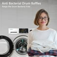 Spacesaving Stackable Washer and Dryer set with Sanitize, Allergen