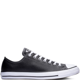 Converse Chuck Taylor All Star Black Low Mens 7 Womens 9 Sneakers Shoes Converse Chuck Taylor All Star Leather Ox Black- men 7 women  main image 2
