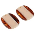 thumbnail image 4 of 2x colgante de resina geométrica con , pendientes, accesorios para la cabeza, hallazgos de joyería, bricolaje Marrón amarillento Macarena Colgante de dijes de joyería, 4 of 8