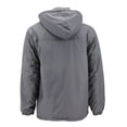 thumbnail image 2 of Men's Water Resistant Polar Fleece Lined Hooded Windbreaker Rain Jacket K11 (Charcoal, 2XL), 2 of 3