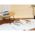 thumbnail image 5 of REGALWOVEN 1 Pack Woven Storage Basket, Shelf Closet Oval Storage Bin with Tassels for Key Tray Bowl for Entryway Desk Light Gray 13*5.9*3.9in, 5 of 5