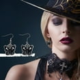thumbnail image 2 of BNNG Halloween Witch Earrings For Women Halloween Skeleton Butterfly Shaped Earrings Silver Halloween Earrings Halloween Party Earrings For Women Earrings Humorous Halloween Earrings, 2 of 6