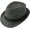 Dark Grey, variant on Unisex Classic 20s Trilby Fedora Hat with Band Casual Jazz Cap Manhattan