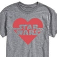 thumbnail image 3 of Star Wars - Valentine Heart Logo - Men's Short Sleeve Graphic T-Shirt, 3 of 5