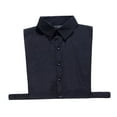 thumbnail image 2 of Cuello Falso Macarena Babero Media Camisa Desmontable Negro, 2 of 8