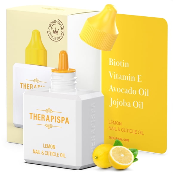 THERAPISPA Aceite profesional para uñas y cutículas 2.0 fl oz - Nutrido con jojoba, aguacate, vitamina E y biotina (B7) para una hidratación superior, reparación, revitalización y fortalecimiento (lim