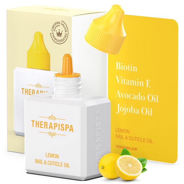 THERAPISPA Aceite profesional para uñas y cutículas 2.0 fl oz - Nutrido con jojoba, aguacate, vitamina E y biotina (B7) para una hidratación superior, reparación, revitalización y fortalecimiento (lim
