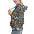 thumbnail image 2 of Kdxio Barbeque Print Womens Oversized Hoodies Sweatshirts Hooded Pullover Tops Sweaters Casual-Large, 2 of 7