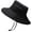 Black, variant on CoCopeaunts Large Bucket Hat for Men Big Brim Anti-UV Fishing Cap Breathable Mesh Fisherman Hat with Adjustable Chin Strap